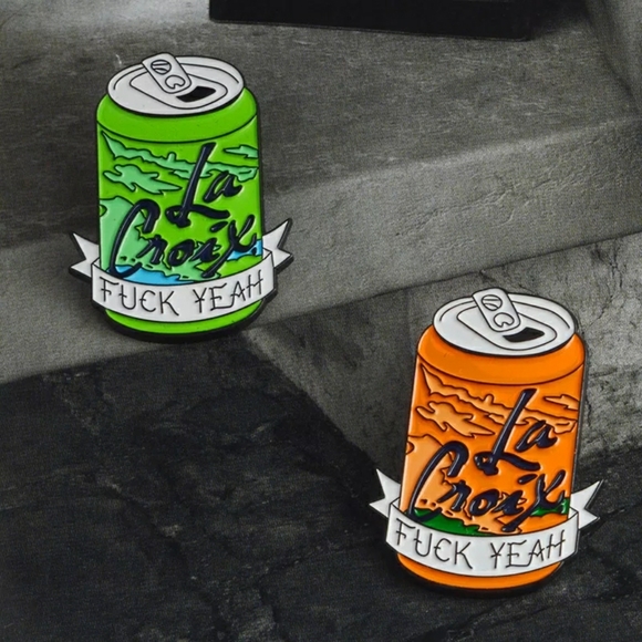 La Croix "Fuck Yeah" Can Fashion Pin ✴ - Picture 4 of 15